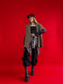 OVERSIZE jacket "SECURITY" - choco